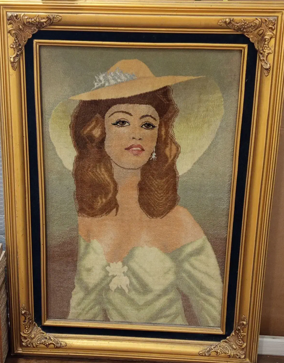 تابلو فرش دست بافت با قدمت بالا همراه قاب کلاسیک|تابلو فرش|ری, دیلمان|دیوار