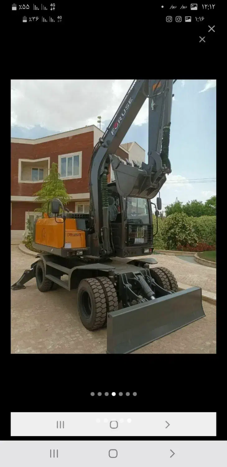 مینی بیل زنجیری ولاستیکی|ماشینآلات صنعتی|اصفهان, کشاورزی|دیوار