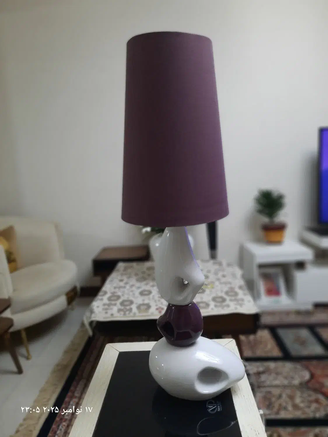 آواژور یا چراغ رومیزی سرامیکی|چراغ خواب و آباژور|مشهد, بهشت|دیوار