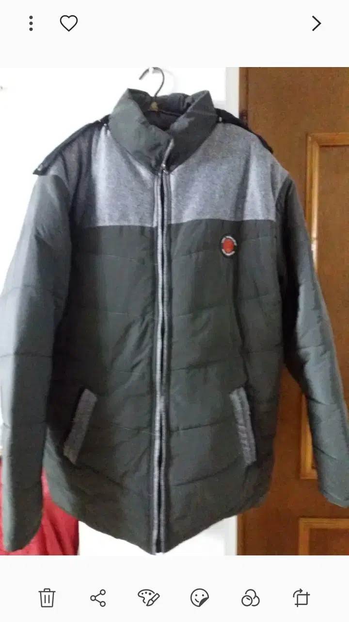 یک عدد کاپشن مردانه کلاه دار نو  سایز ۳ ایکس لارج|لباس|امیرکلا, |دیوار