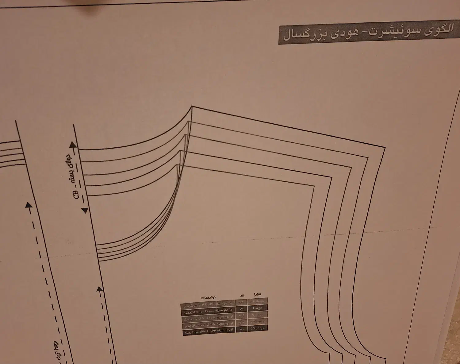 الگوی هودی تجاری در ۵سایز بزرگسال و بچگانه|لوازم خیاطی و بافتنی|نیشابور, شهرک قدس|دیوار
