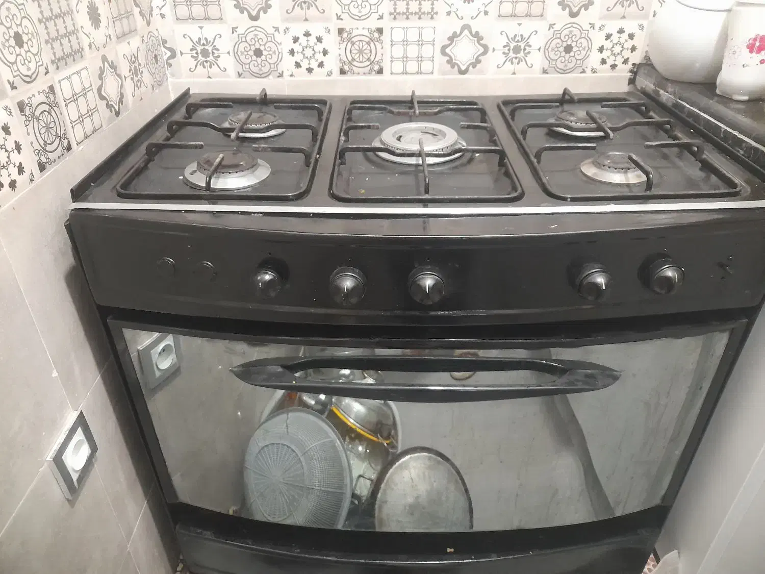 گاز ۵ شعله سالم|اجاق گاز و لوازم برقی پخت‌وپز|برازجان, |دیوار