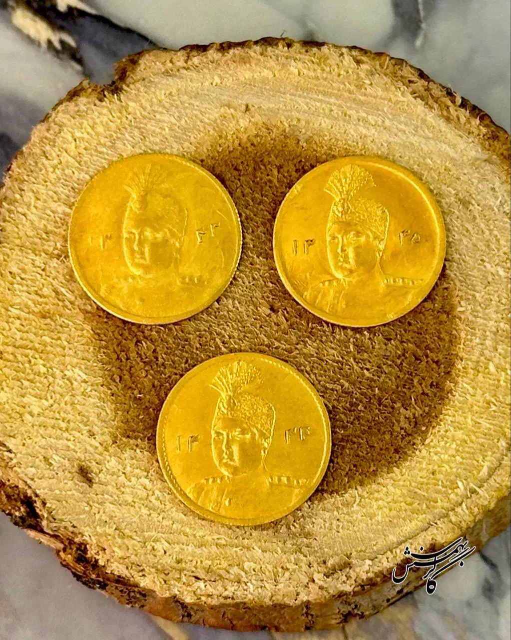 ۳عدد سکه طلای احمد شاه قاجار ۲۲عیار|کلکسیون سکه، تمبر، اسکناس|همدان, |دیوار