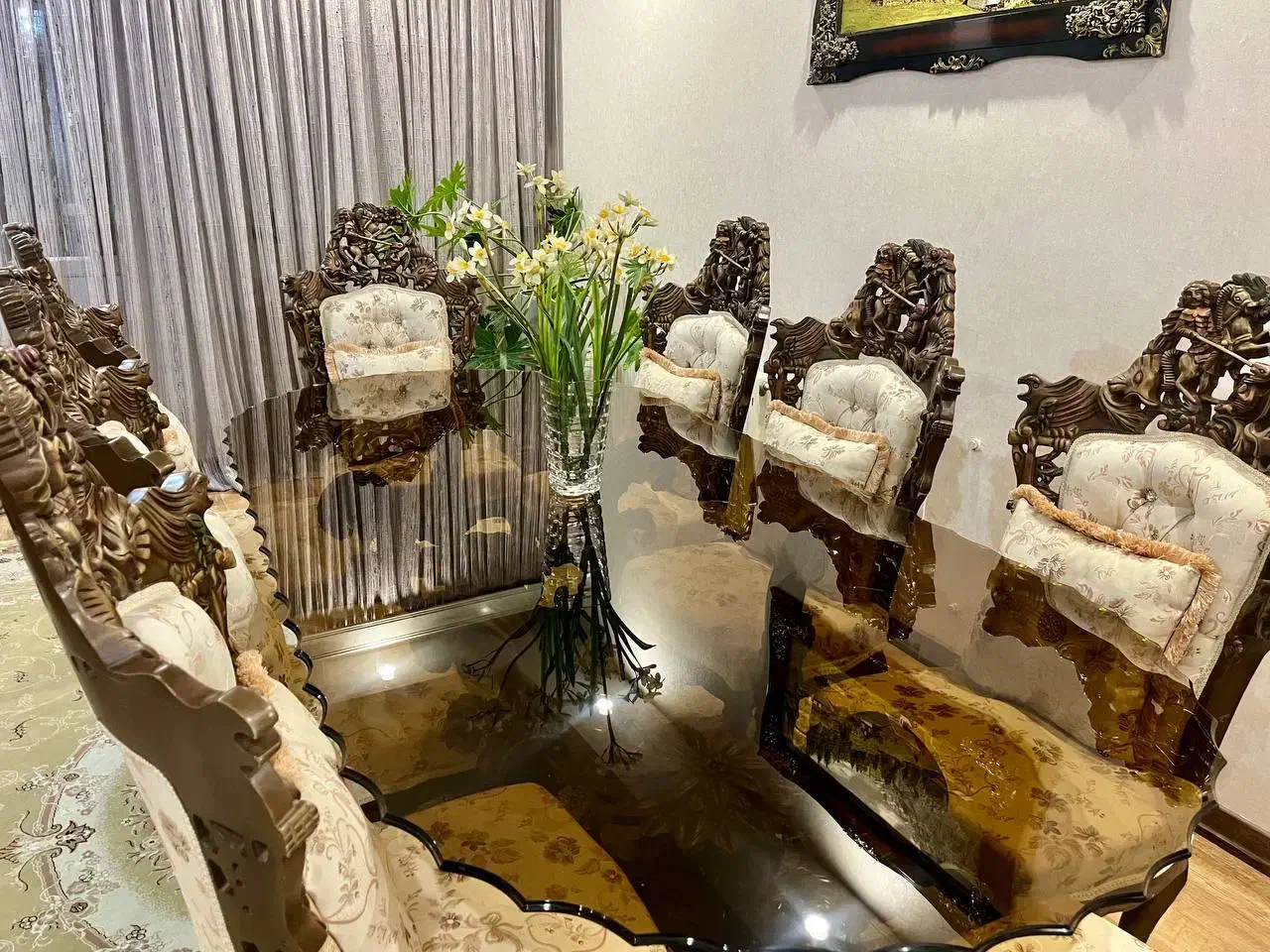 میز نهارخوری شیک|میز و صندلی غذاخوری|گنبد کاووس, |دیوار