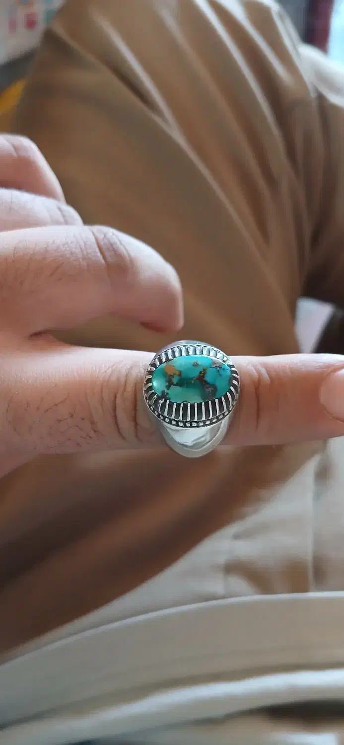 انگشتر نقره فیروزه نیشابور اصل و ری احمد قدیمی|جواهرات|هشتگرد, تهران دشت|دیوار