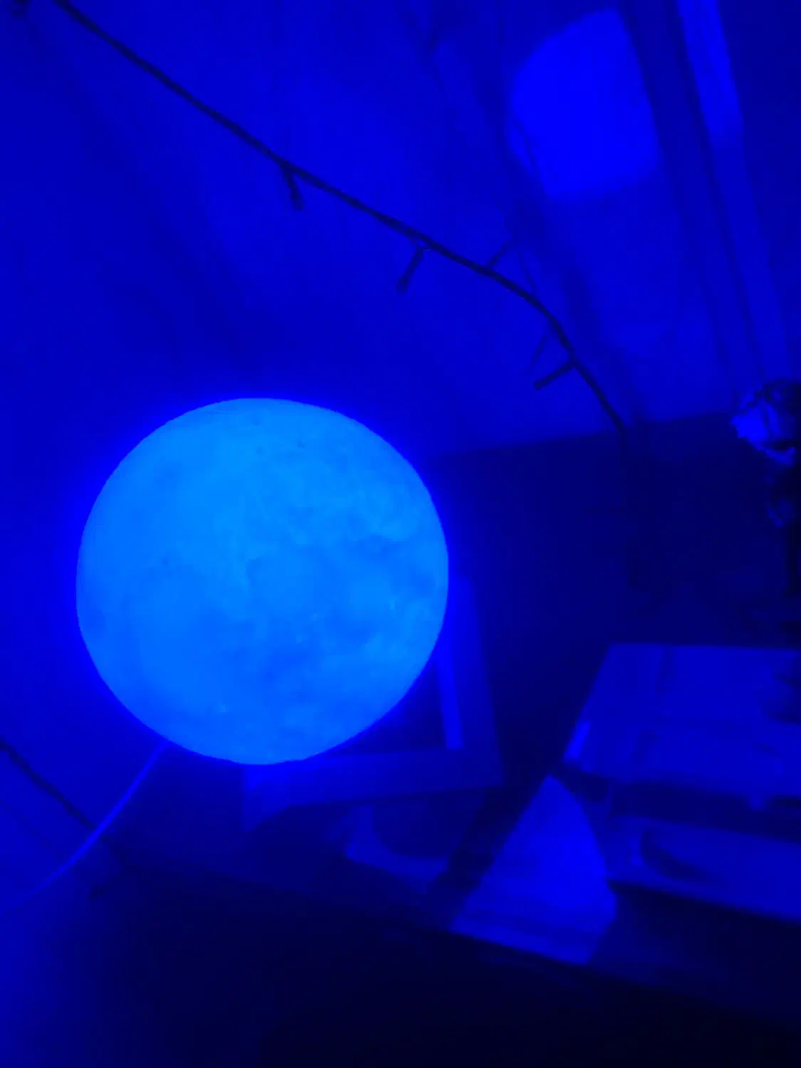 چراغ خواب طرح ماه پایه چوبی|ریسه و چراغ تزئینی|نیشابور, دارایی|دیوار