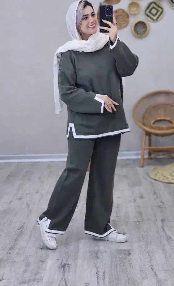 ست بلوز شلوار چاکدار بافت|لباس|مشهد, خواجه ربیع|دیوار