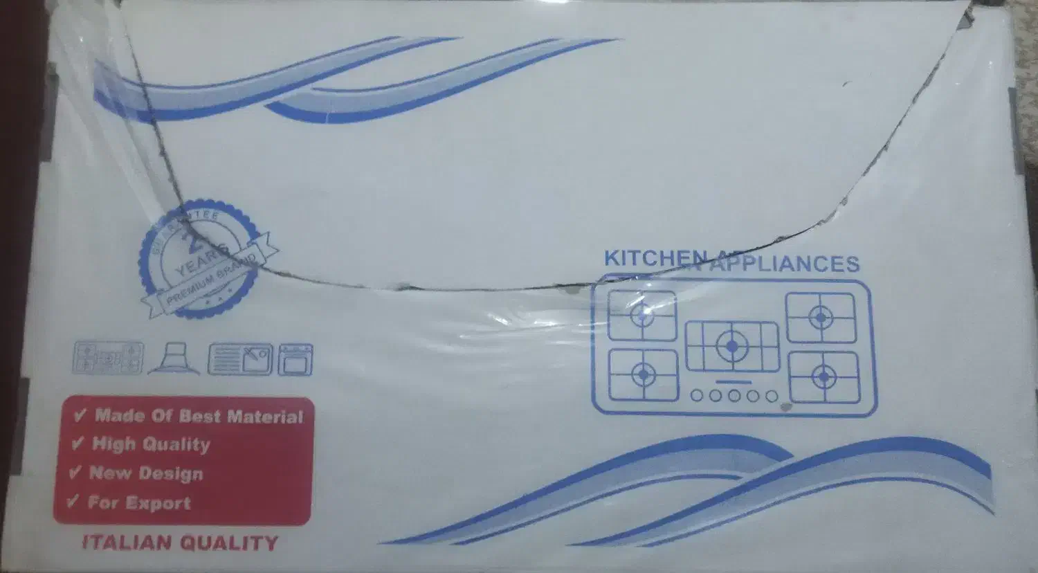 گاز ۵ شعله صفحه شیشیی نونو|اجاق گاز و لوازم برقی پختوپز|مینودشت, |دیوار