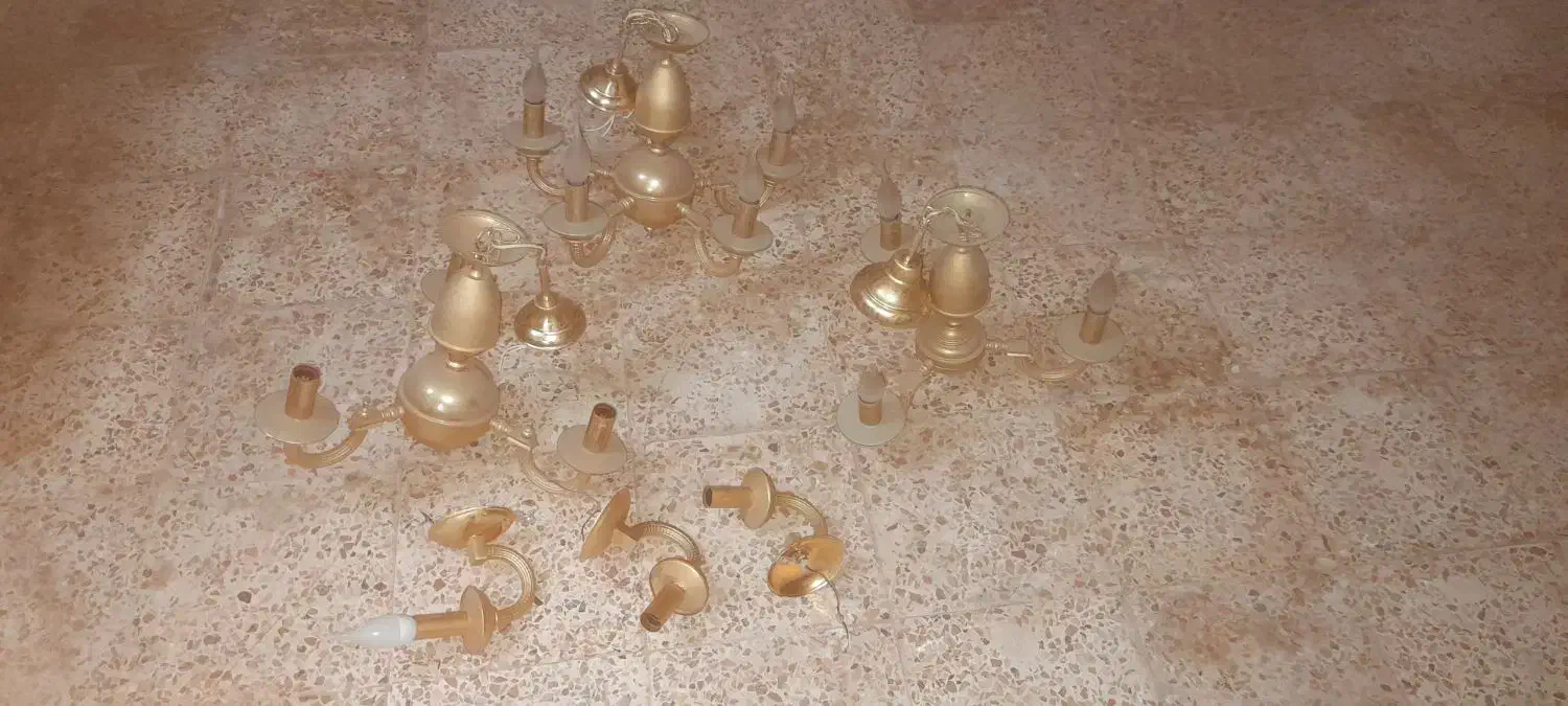 لوستر طلایی|لوستر و چراغ آویز|بندر انزلی, کارآموزی|دیوار