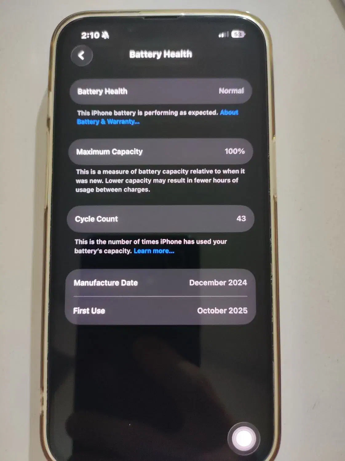 آیفون 16eحافظه128گیگ رجیستر شده با شارژر و آداپتور|موبایل|نسیمشهر, |دیوار