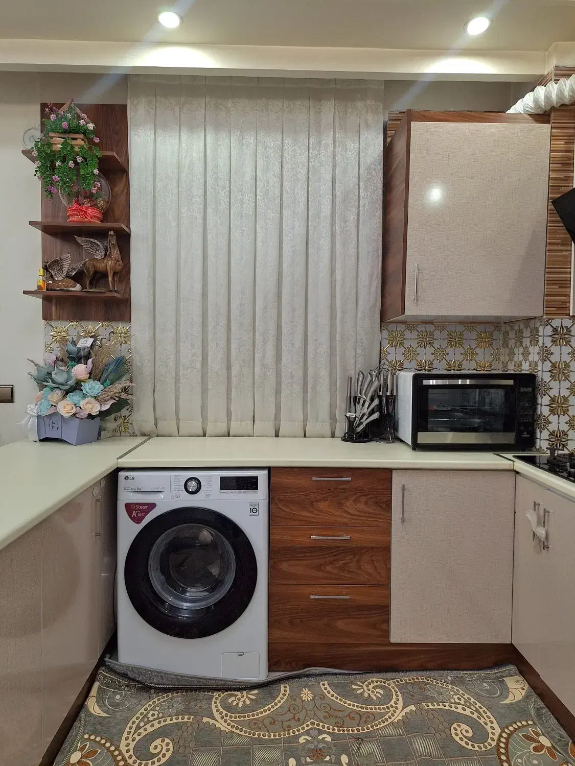 کابینت کارکرده mdf|آب‌چکان و نظم‌دهنده ظروف|قدس, شهرک دانش|دیوار