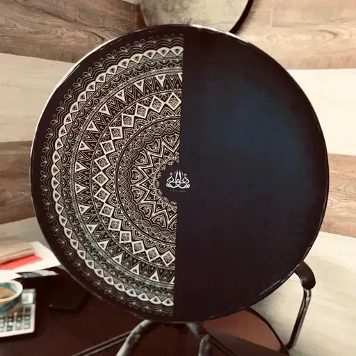 دف کردستان طرح دار|سازهای سنتی|مشهد, آزادشهر|دیوار