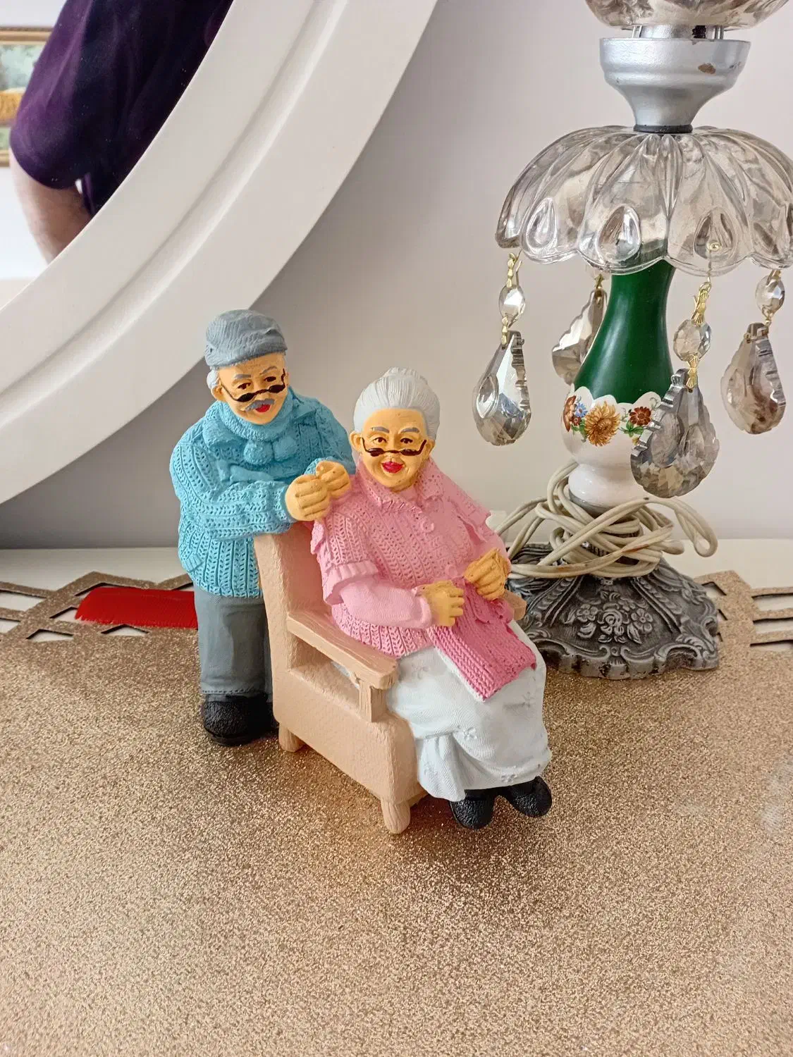 مجسمه عشاق پیر پلی استر|مجسمه، تندیس، ماکت|تبریز, |دیوار