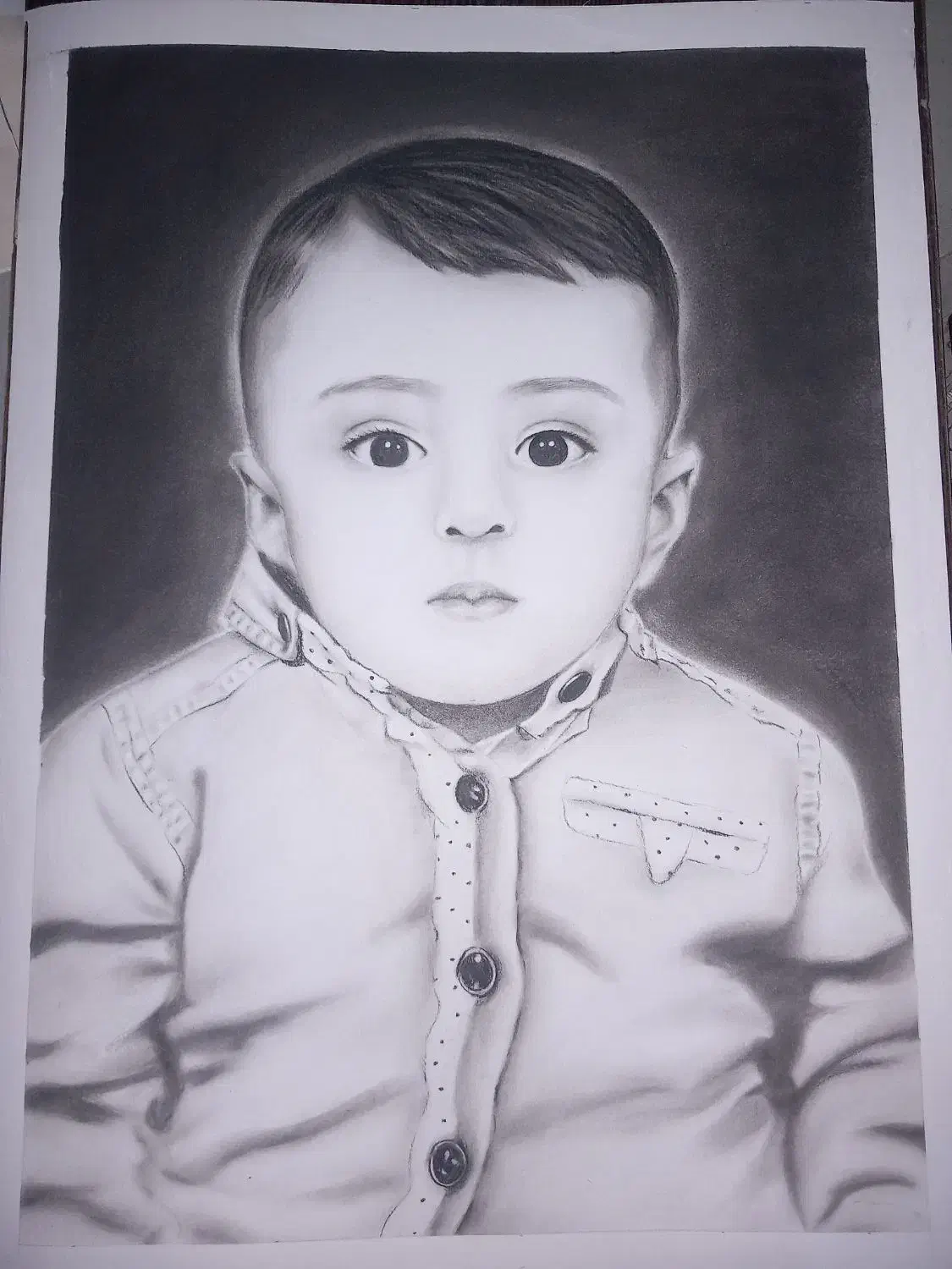 سفارش نقاشی چهره سیاه‌قلم|تابلو، نقاشی، عکس|تربت جام, المهدی|دیوار