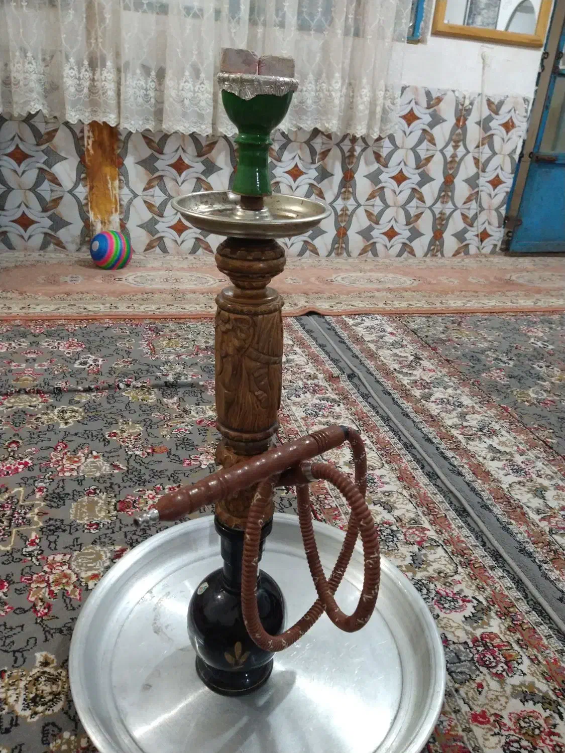 قیلون تنه چوبی  شیک خوشکل|کلکسیون و سرگرمی|چهارباغ, |دیوار