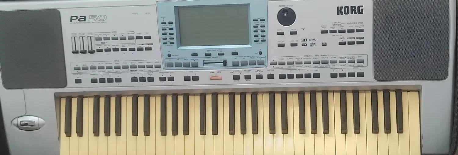 ارگ  pa50 ارتقا یافته شده به pa80 برند korg نو نو|پیانو، کیبورد، آکاردئون|اصفهان, وحید|دیوار