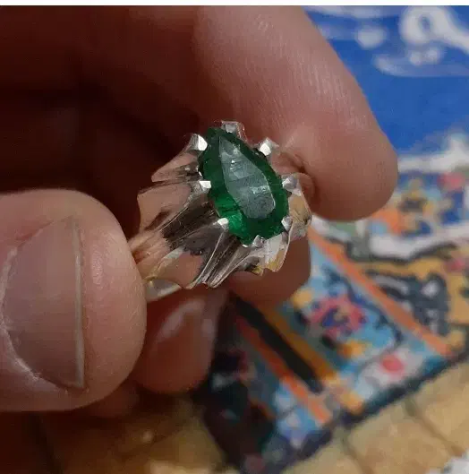 انگشتر دستساز زمرد زامبیای اشکی|جواهرات|تهران, کوثر|دیوار
