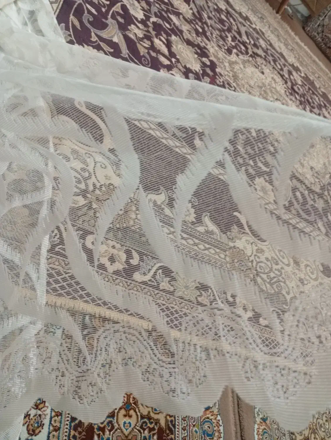 پرده تور|پرده، رانر، رومیزی|مشهد, کوی سیدی|دیوار