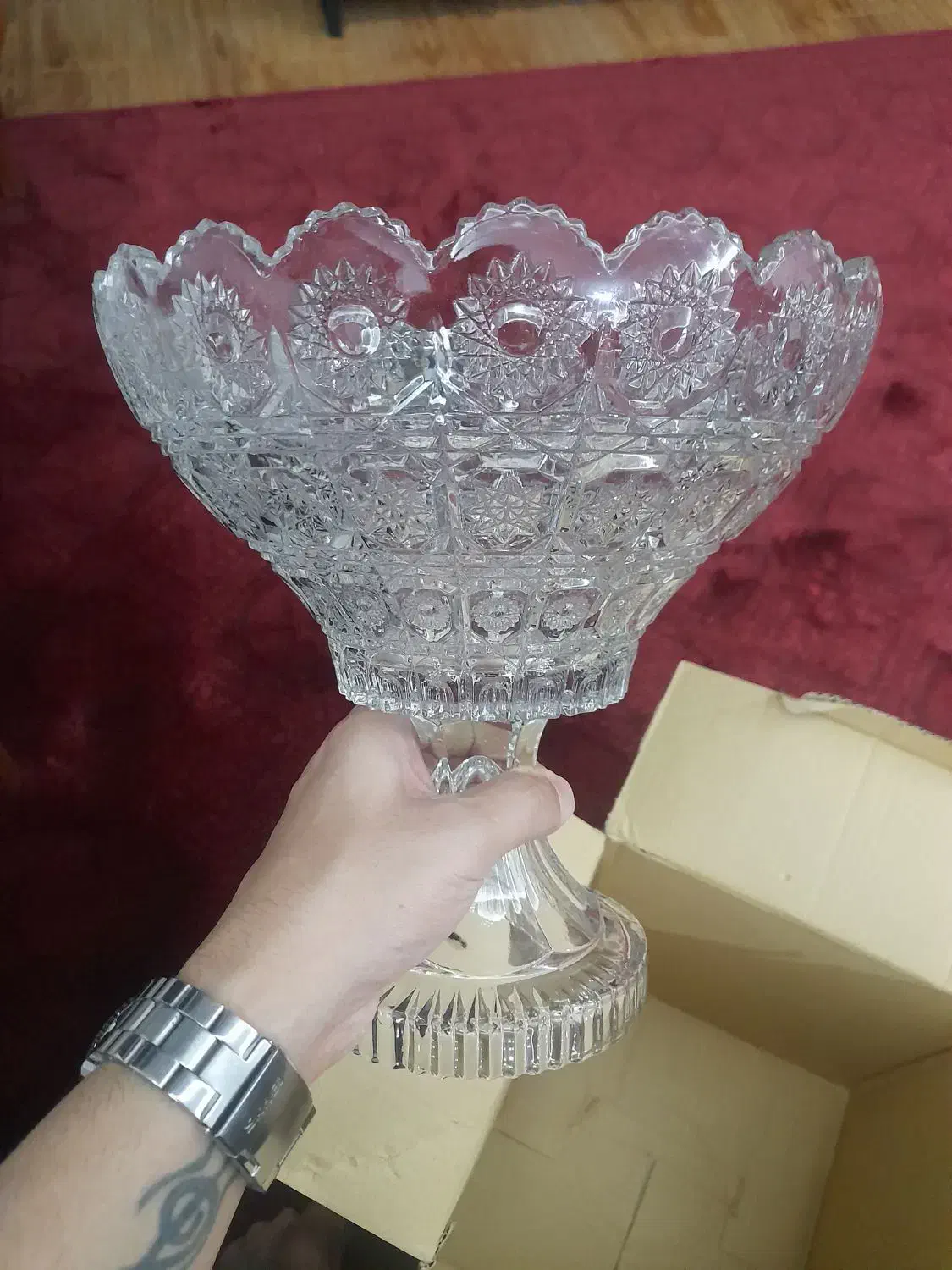 ظرف کریستال میوه خوری|ظروف سرو و پذیرایی|مشهد, حجاب (شهرک غرب)|دیوار