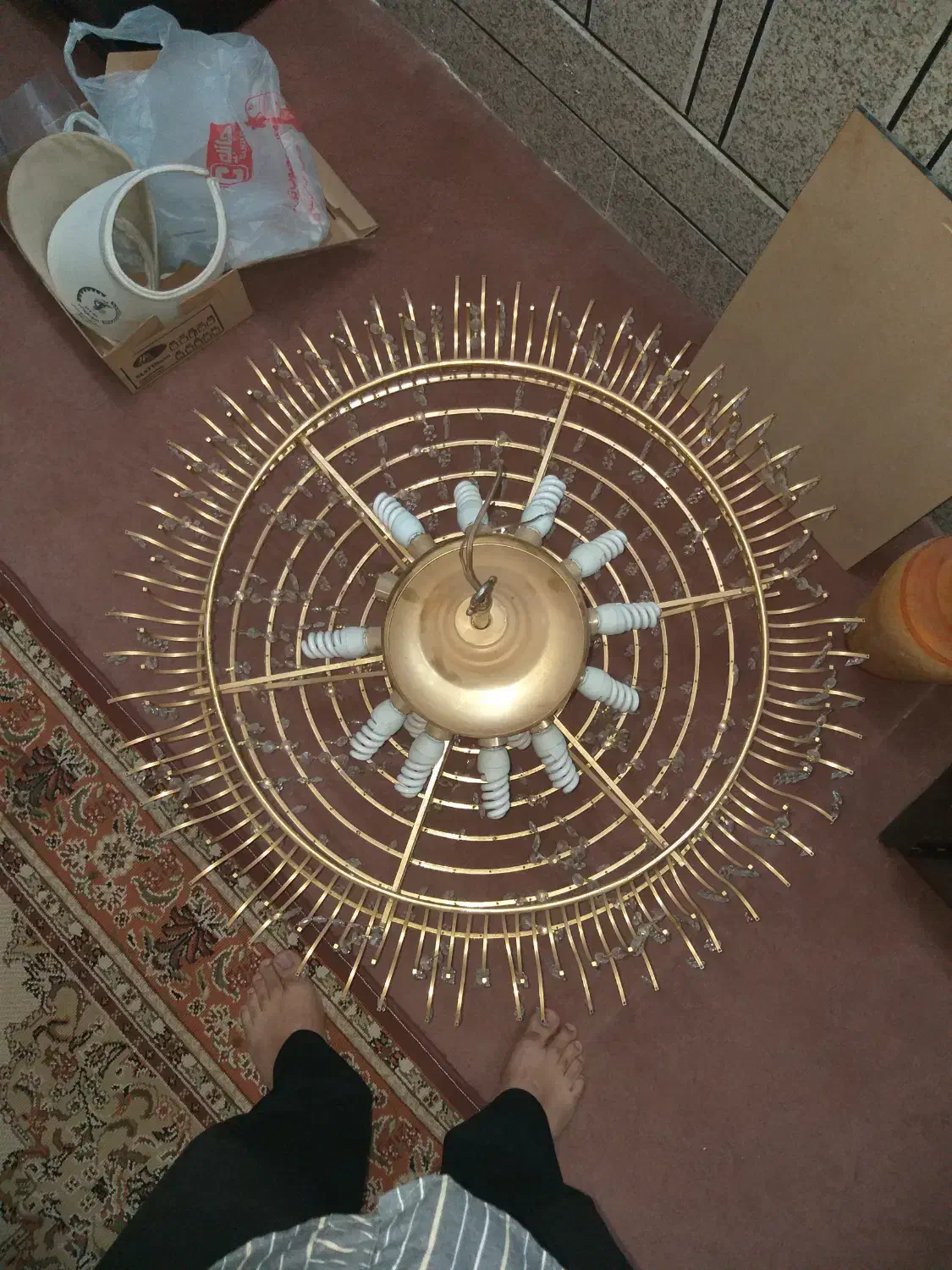 لوستر شیک|لوستر و چراغ آویز|خمینی‌شهر, |دیوار