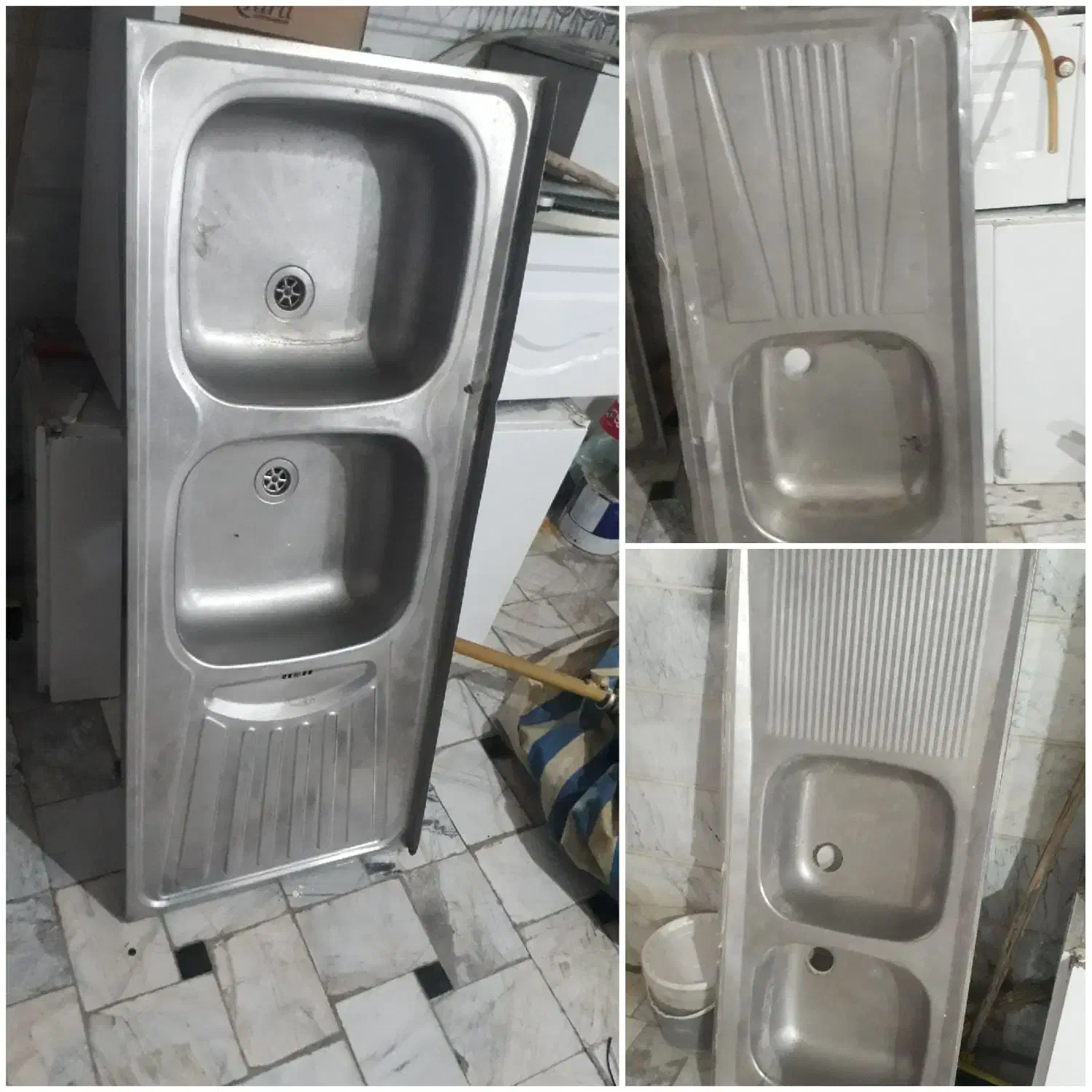 ابچکان و سینک دوقلو و یه قلو ظرفشویی|آب‌چکان و نظم‌دهنده ظروف|قزوین, |دیوار