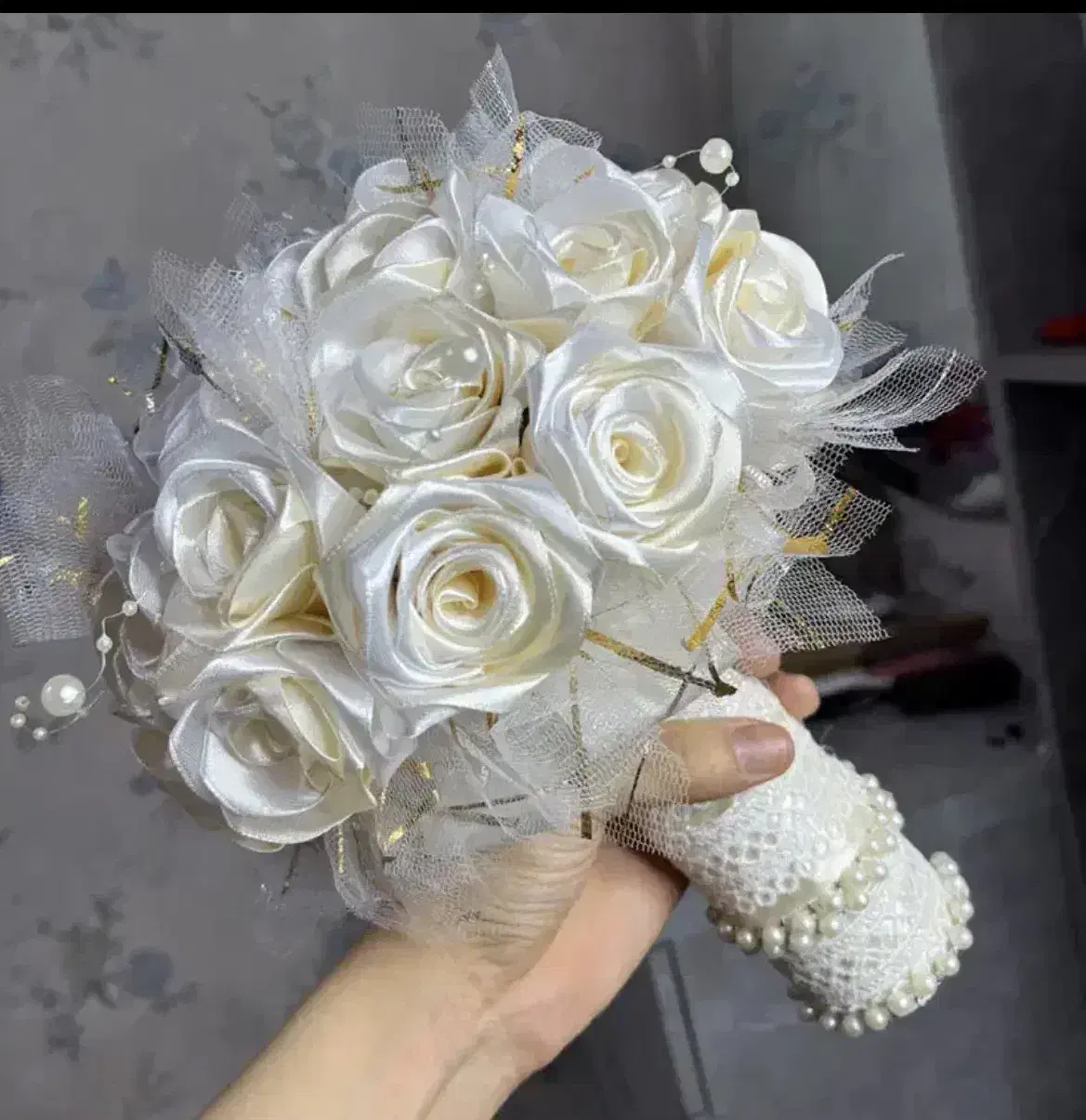 دسته گل روبانی/دسته گل عروس/باکس گل|گل مصنوعی|بوشهر, |دیوار