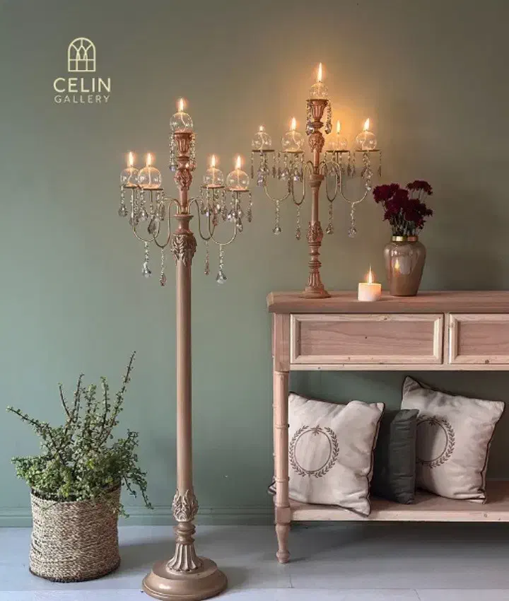 ست شمعدان منبت راش|صنایع دستی و سایر لوازم تزئینی|مشهد, شهید بهشتی|دیوار