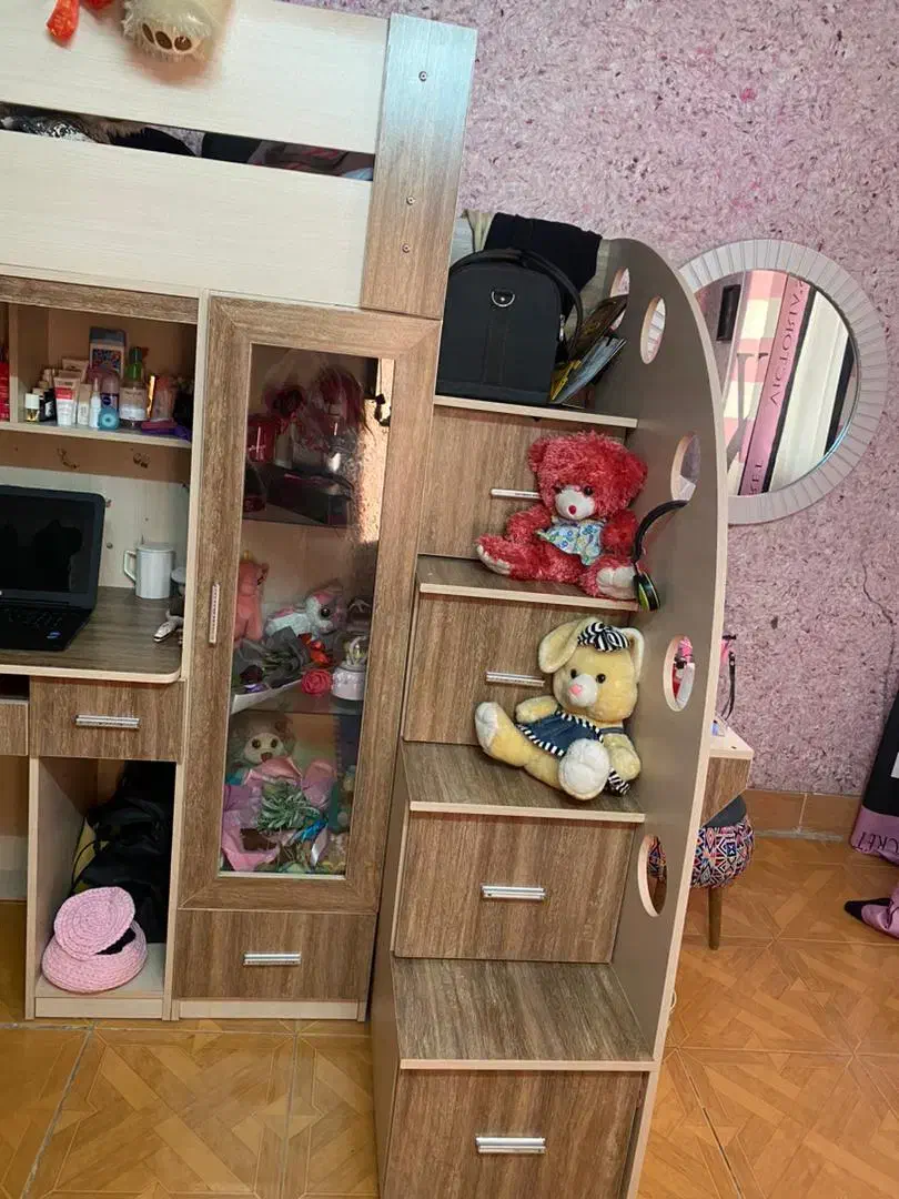 تخت نوجوان و کودک ۲ طبقه اسلامشهر|تخت و سرویس خواب|اسلامشهر, شهرک واوان|دیوار