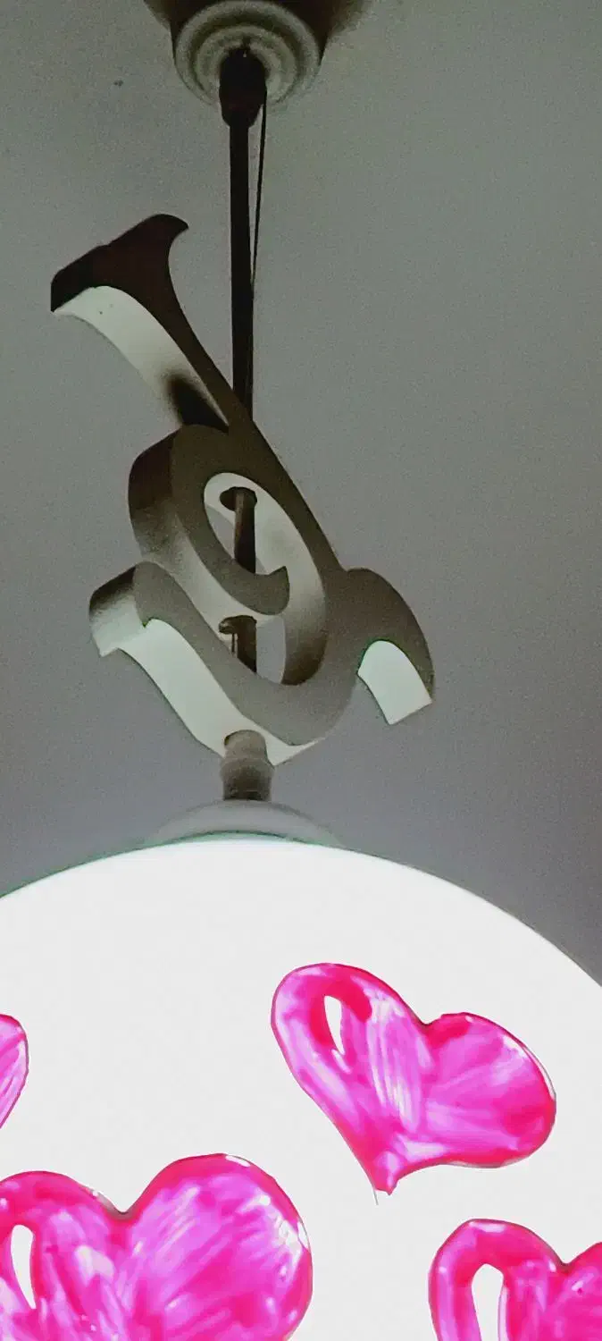 لوستر کلاسیک طرح قلب|لوستر و چراغ آویز|قدس, شهرقدس|دیوار