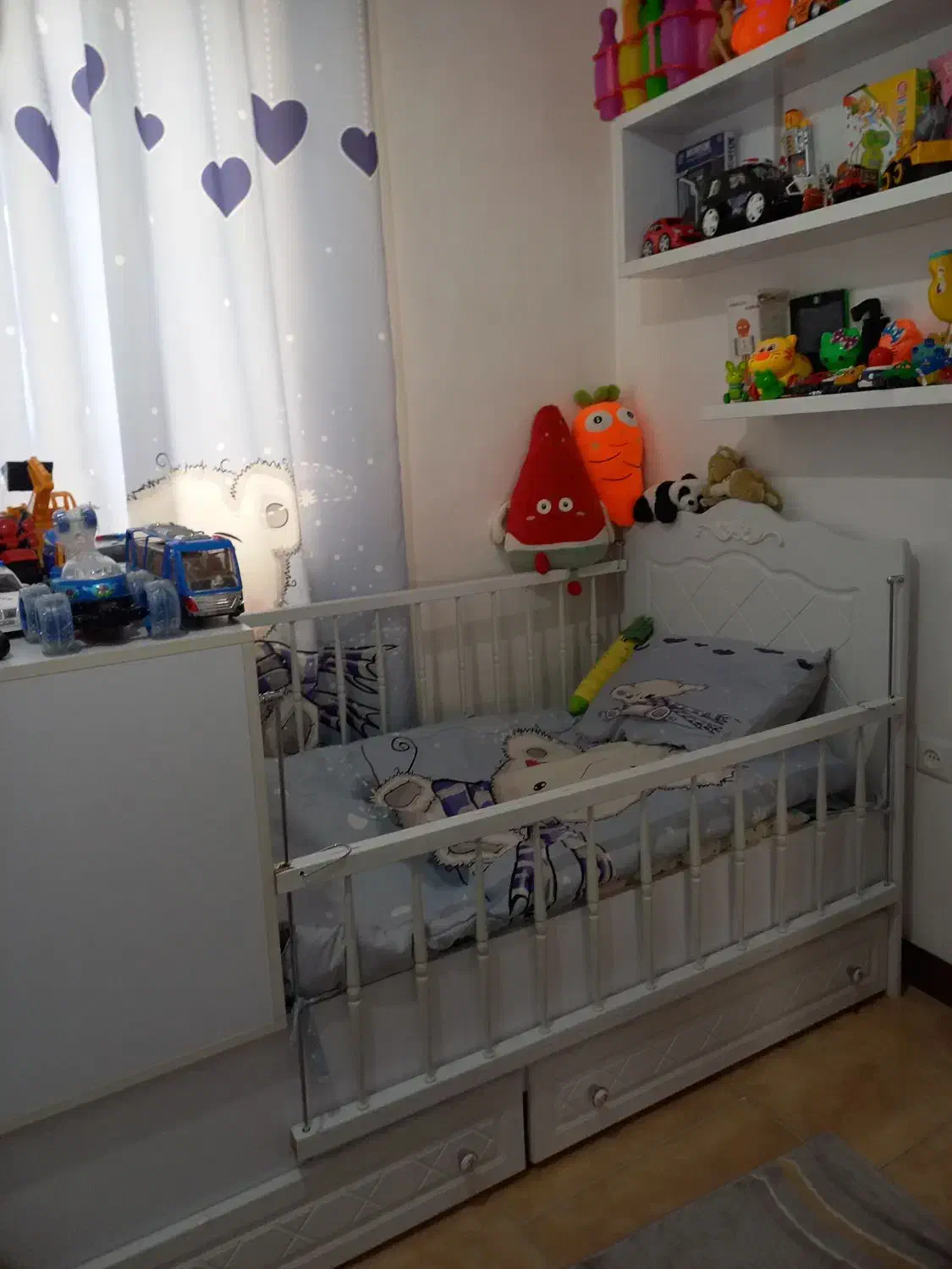 تخت کودک نوجوان ام دی اف محکم وبادوام|تخت و سرویس خواب|رشت, پاستوریزه|دیوار