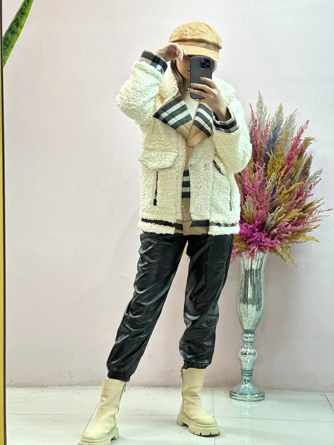 کاپشن ببعی با یقه فوتر|لباس|رشت, دیلمان|دیوار