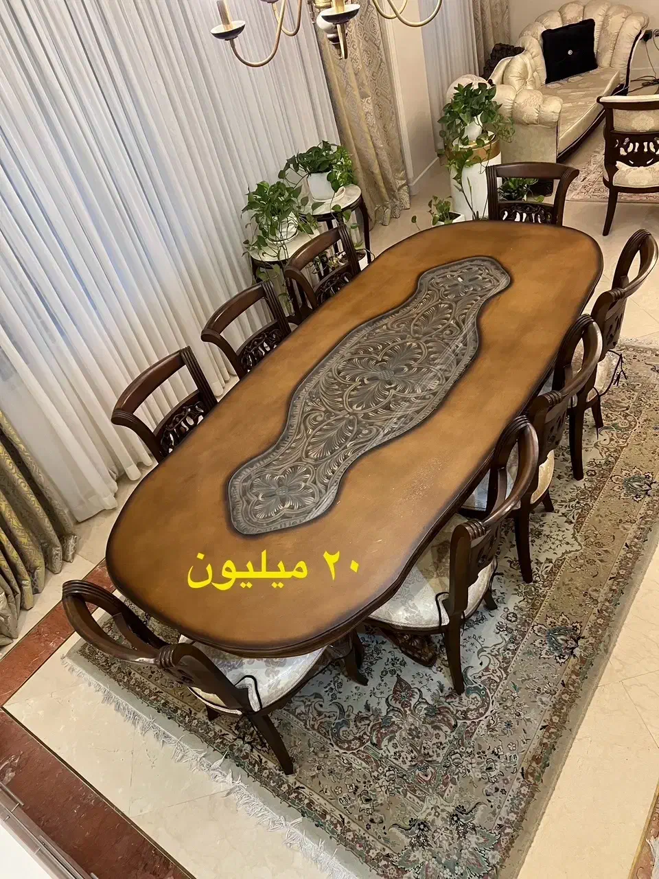 ست مبلمان با میزناهارخوری|مبلمان خانگی و میز عسلی|تهران,  امام زاده قاسم (نیاوران)|دیوار