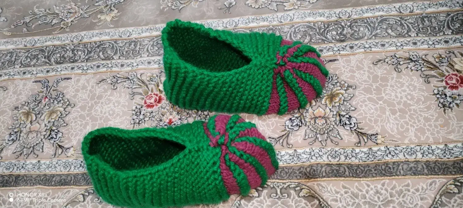 پاپوش بافتنی|لباس|بدره, |دیوار