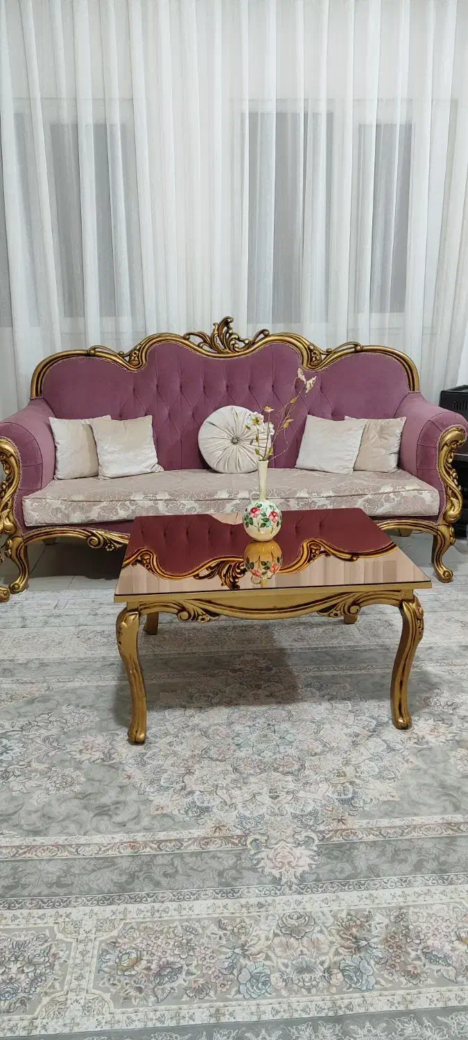 مبل استیل7نفره|مبلمان خانگی و میز عسلی|پرند, فاز ۶|دیوار