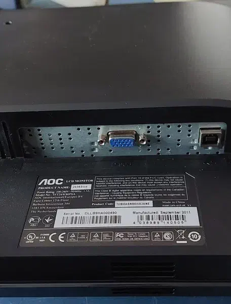 مانیتور 24 اینچ ال سی دی AOC 2436SW|قطعات و لوازم جانبی رایانه|تهران, علم و صنعت|دیوار