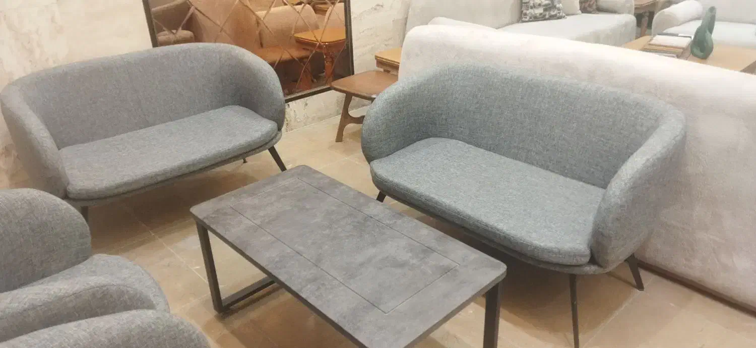 مبل ۶نفره اداری خانگی پایه فلز مناسب مزون،دفترکار|مبلمان اداری|مشهد, جاهد شهر|دیوار