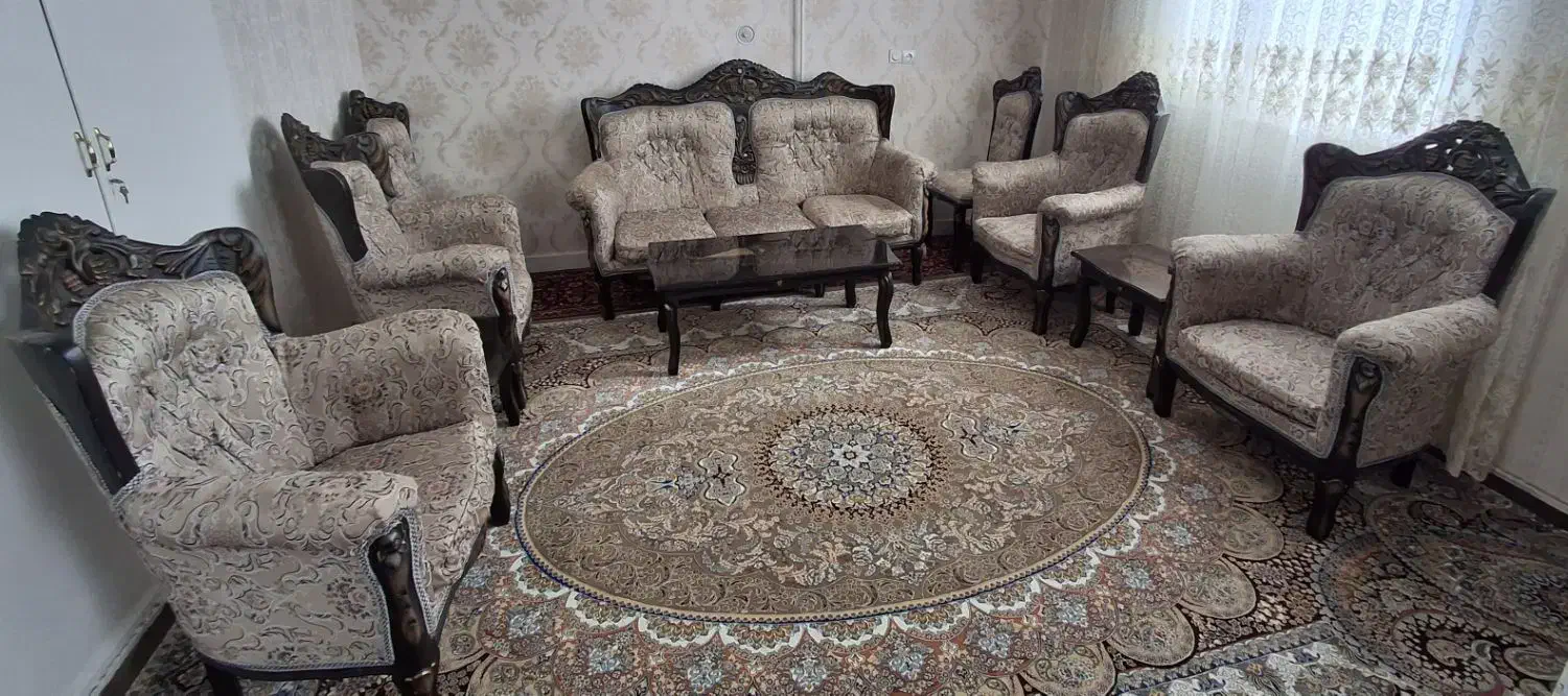 مبل سلطنتی 9نفره|مبلمان خانگی و میز عسلی|اقبالیه, |دیوار