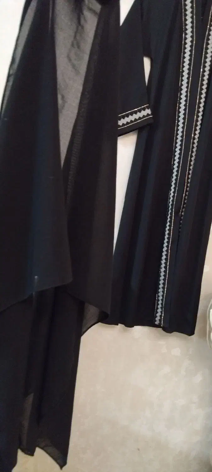 عبا نوجوان مجلسی ماکسی نوار دوزی شده خارجی با شال|لباس|تهران, مولوی|دیوار