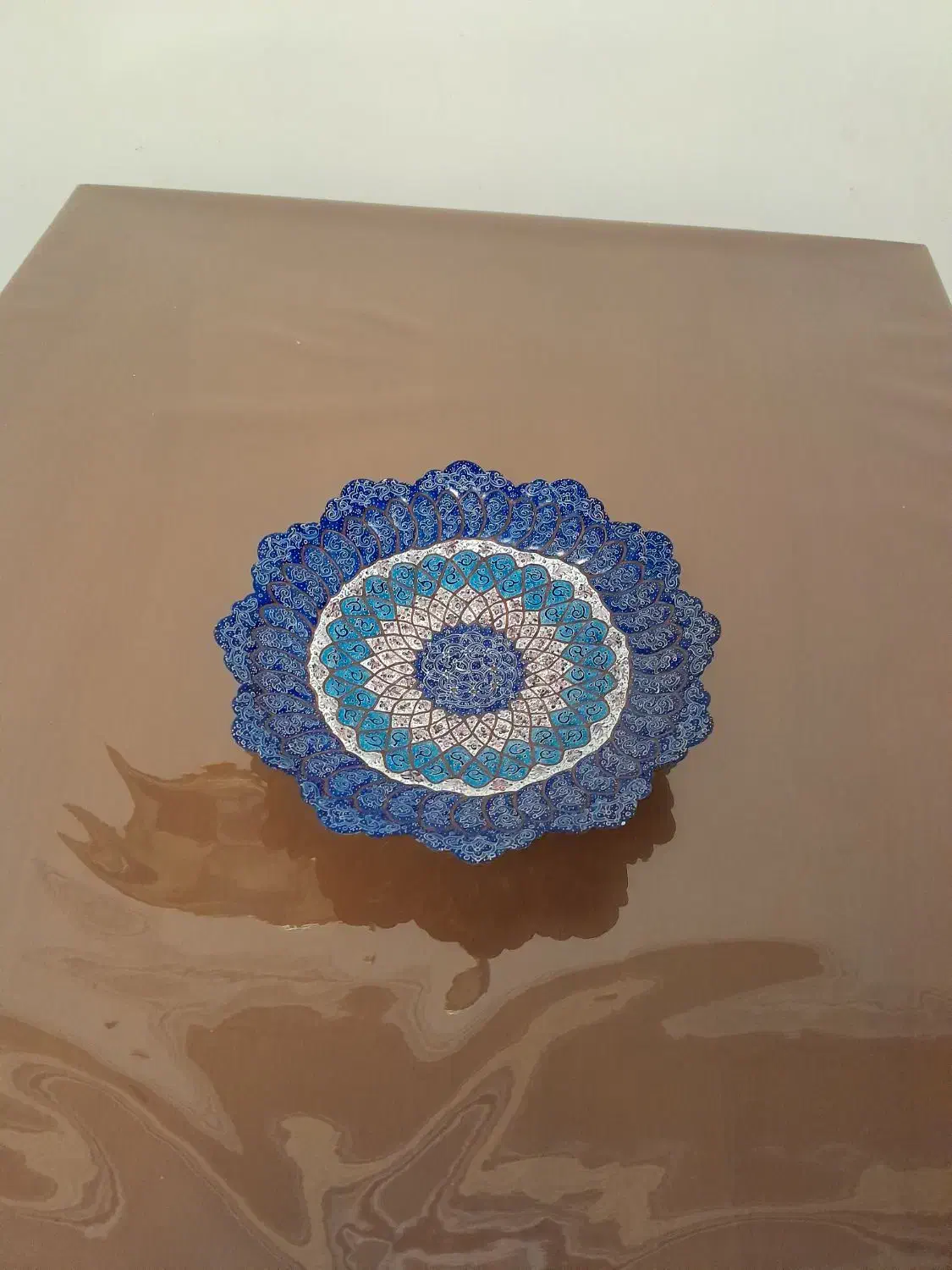 یک عدد بشقاب میناکاری|کلکسیون اشیاء عتیقه|کرج, حسن آباد|دیوار