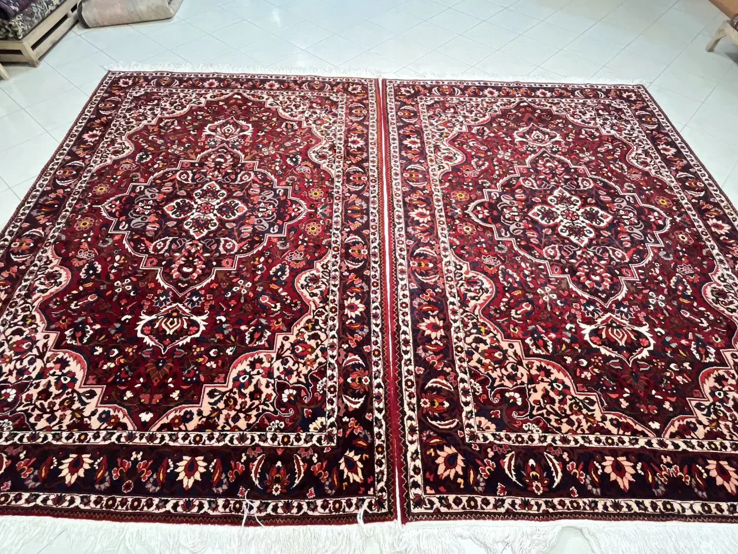 جفت 6 متری بختیاری در حد نو سالم و تمیز|فرش|اصفهان, نقش جهان|دیوار