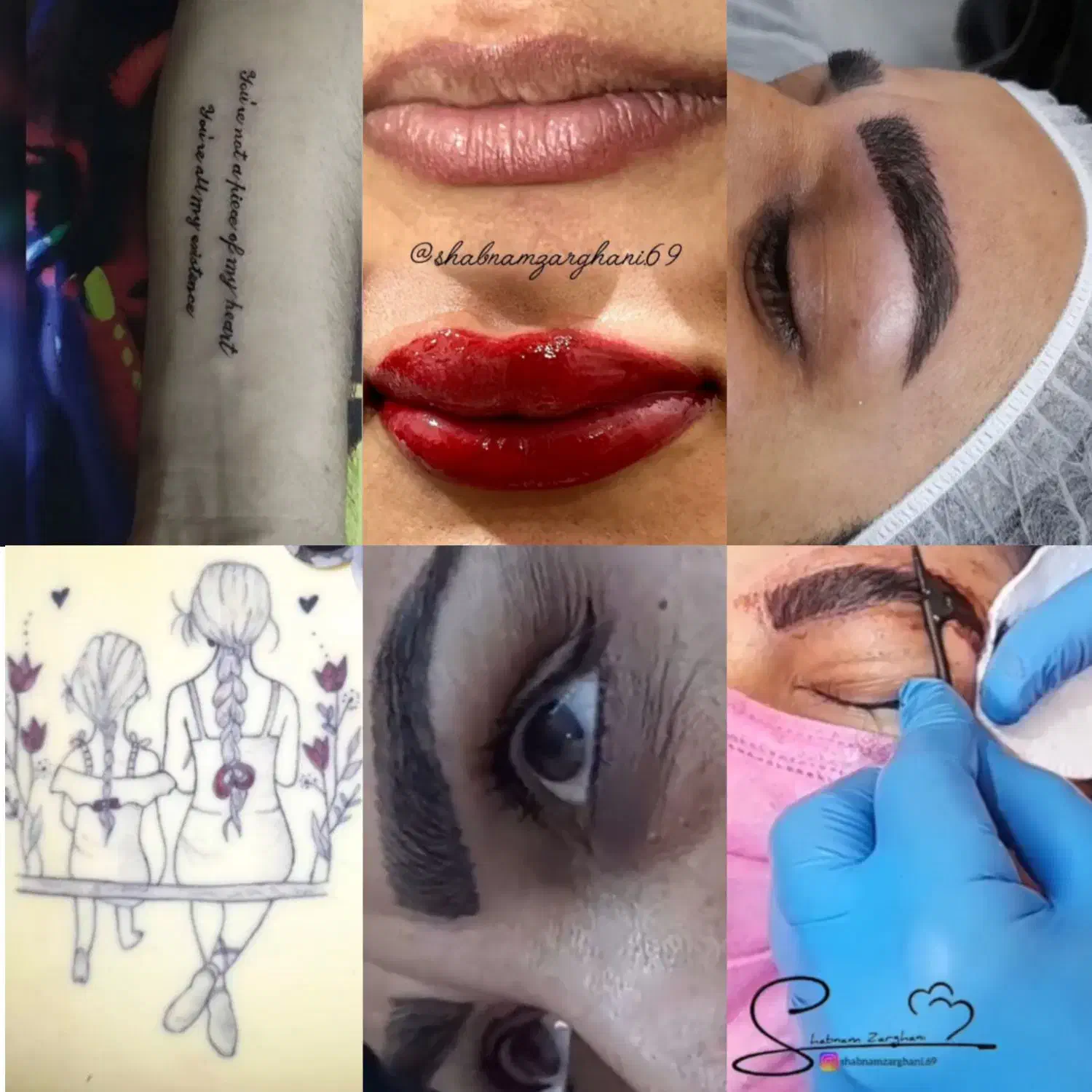 آرایش دائم(ابرو چشم لب) ریمو تتو بدن|خدمات آرایشگری و زیبایی|مشهد, نوید|دیوار