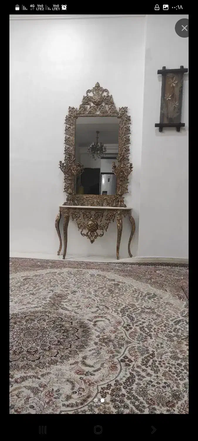 ایینه و کنسول الیاژ(آلومینیوم)مناسب خاص پسندان|بوفه، ویترین، کنسول|تهران, جوادیه|دیوار