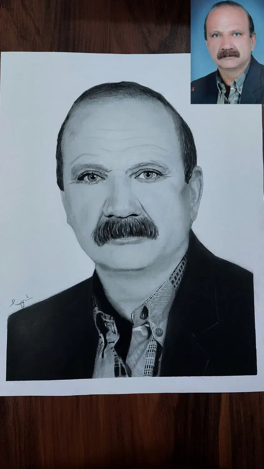 ثبت سفارش چهره سیاهقلم|تابلو، نقاشی، عکس|اصفهان, شهرک گل نرگس|دیوار