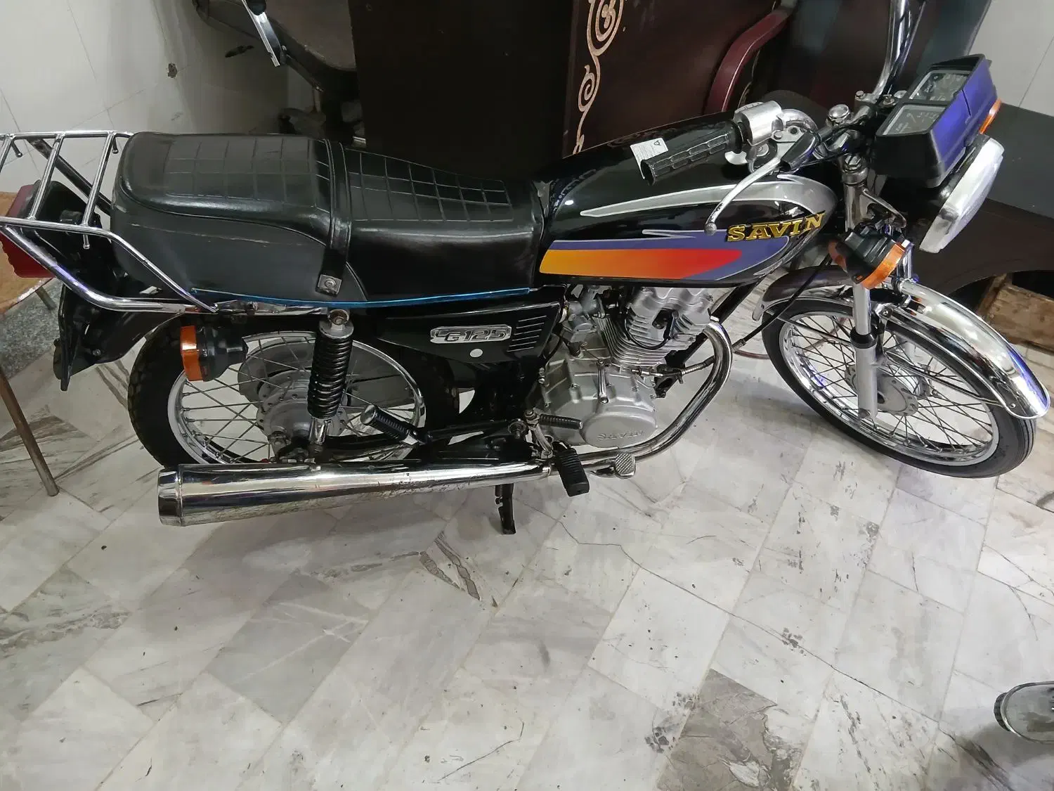 موتور ۹۳ساوین سالم تمیز|موتورسیکلت|قم, شاه ابراهیم|دیوار