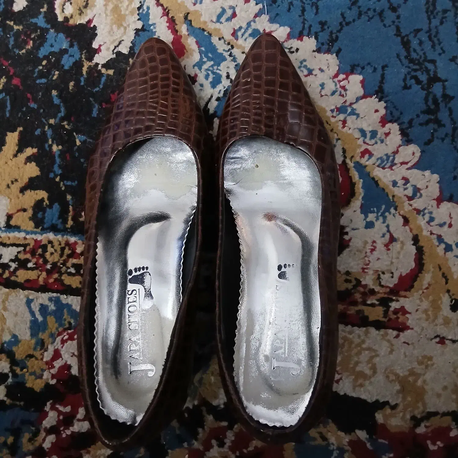 کفش پوست ماری قهوه ای سایز۳۹|کیف، کفش، کمربند|کرمان, |دیوار