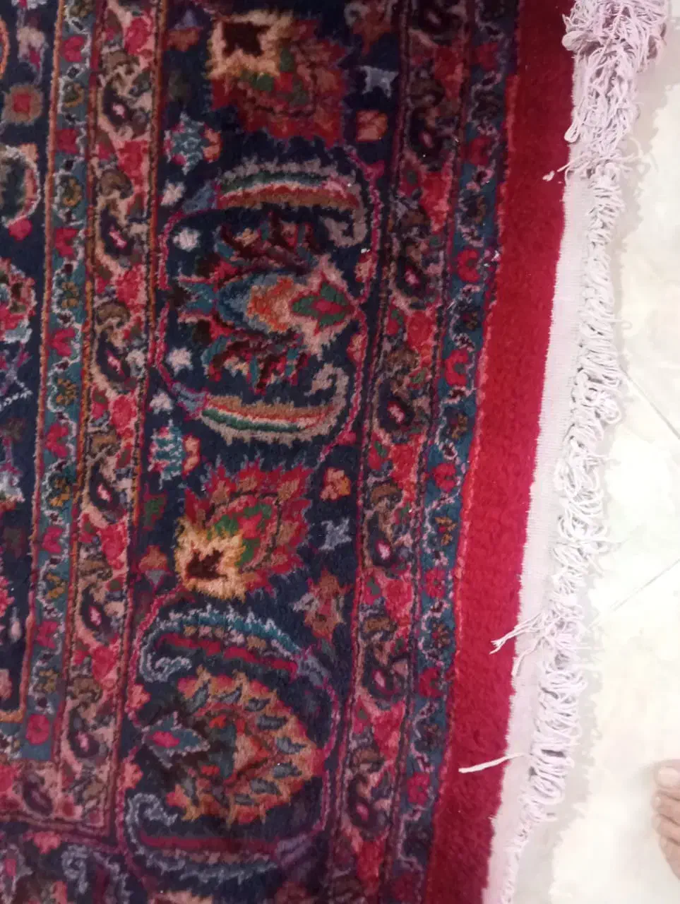 فرش دستباف 9 مدرن تمیز و سالم|فرش|سمنان, |دیوار