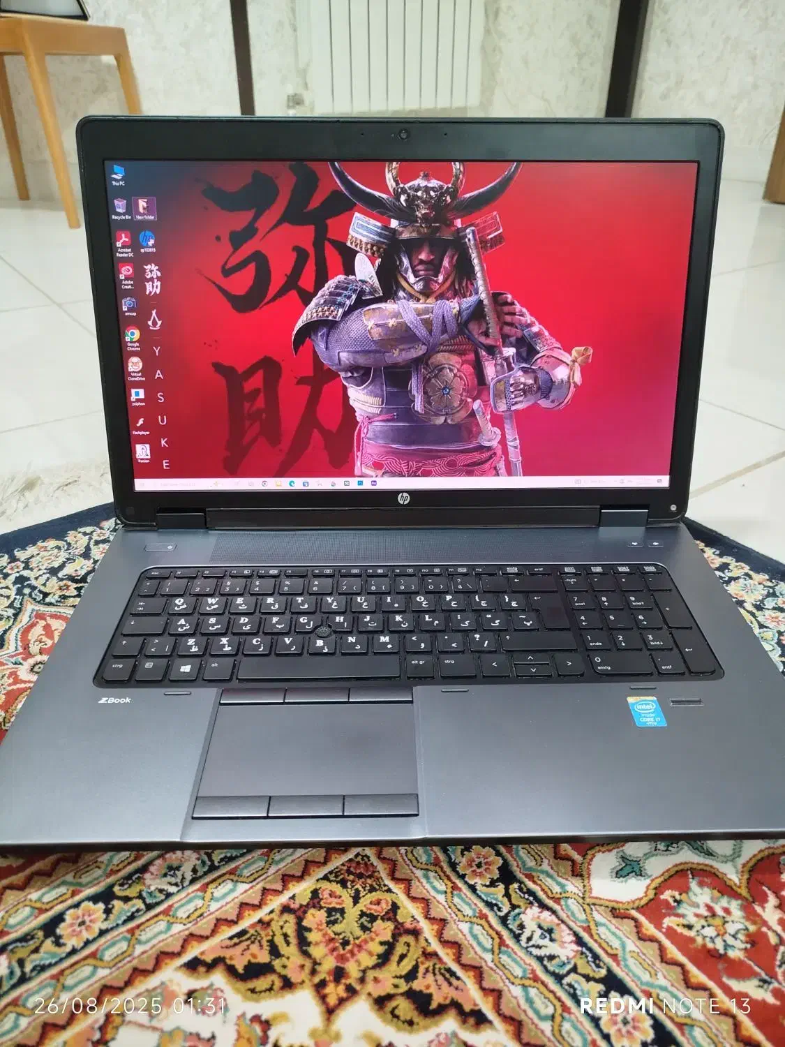 لپتاپ قدرتمندگیمینگ و رندرینگ HP zbook|رایانه همراه|شیراز, تحویلی|دیوار