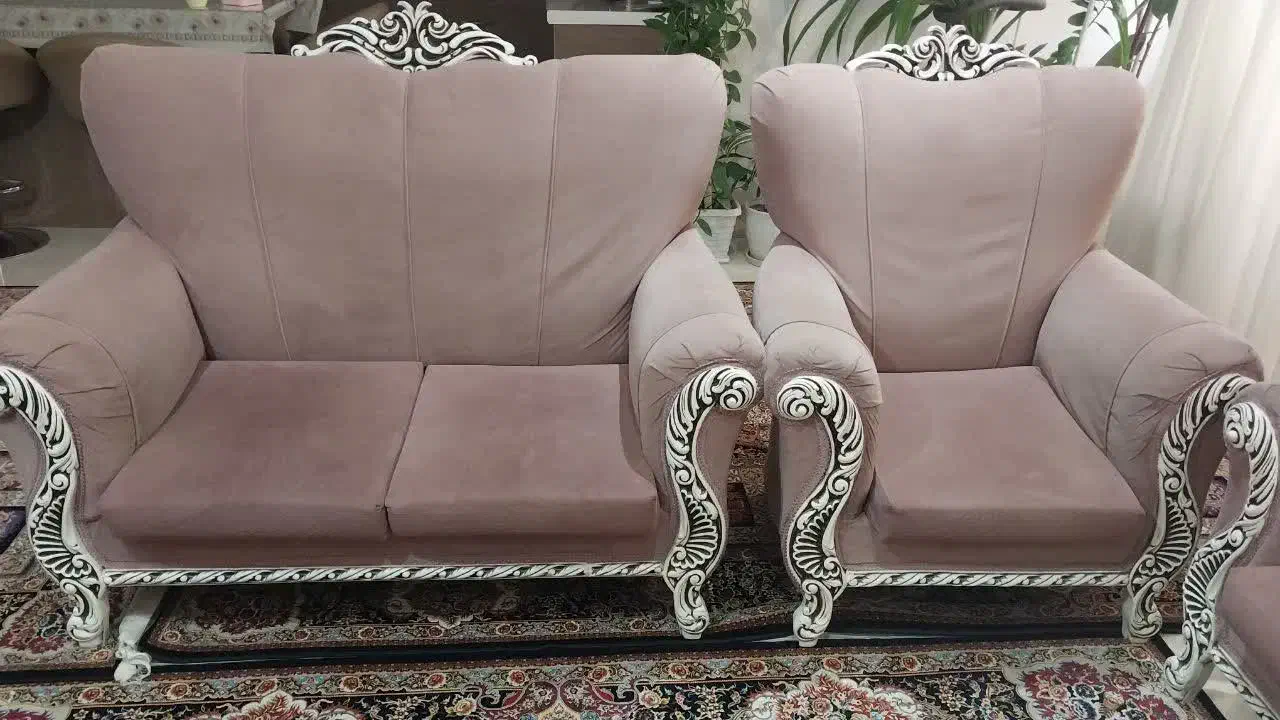 مبل ۷نفره با میز جلومبلی|مبلمان خانگی و میز عسلی|صفادشت, |دیوار