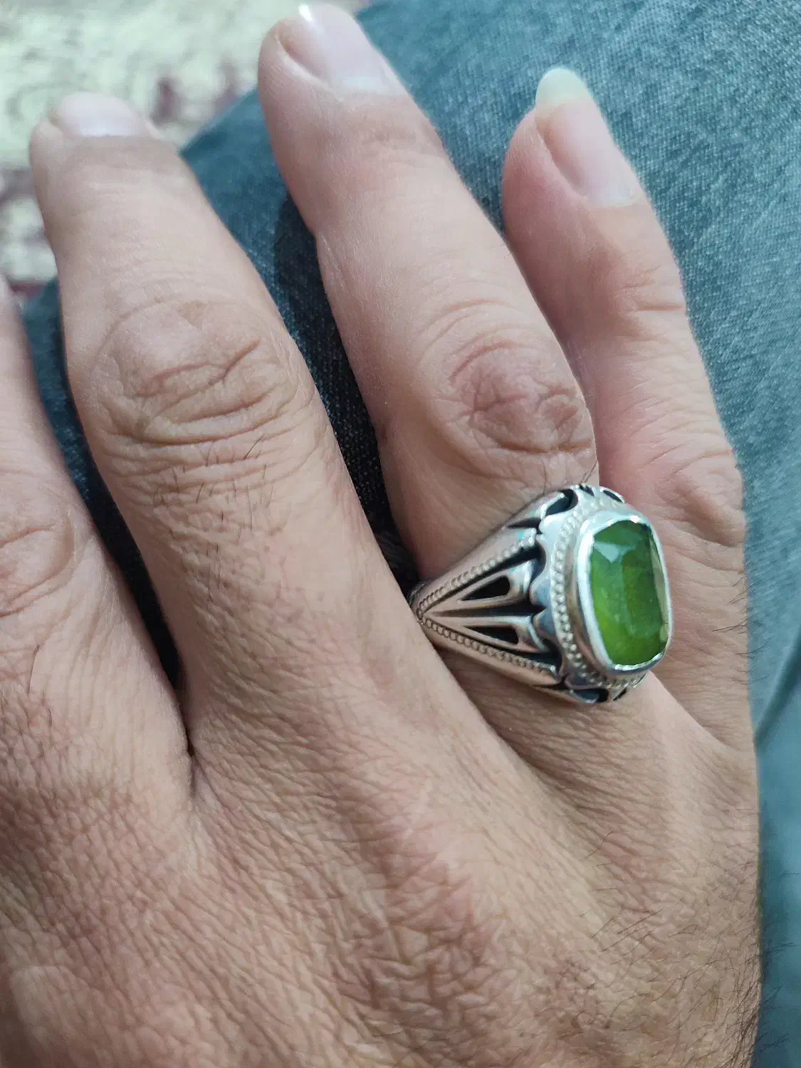 انگشتر نقره زبرجد|جواهرات|پیشوا, |دیوار