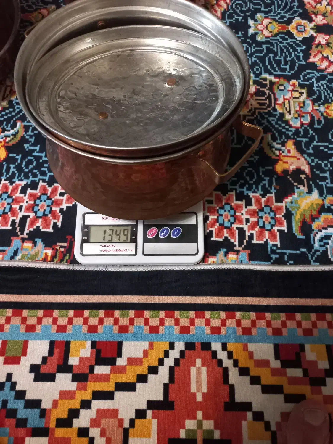 قابلمه مسی ۵ سایز نونو|ظروف پخت‌وپز|اراک, |دیوار